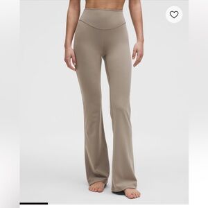 lululemon Wunder Under Smooth CoverHigh Rise Bootcut Pant 34” Warm Ash Grey sz 4